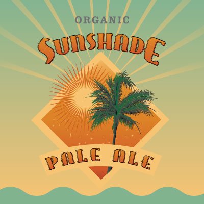 Orlando Brewing, Beers, Sunshade Pale Ale, Craft Beer, Organic, Non-GMO, Orlando