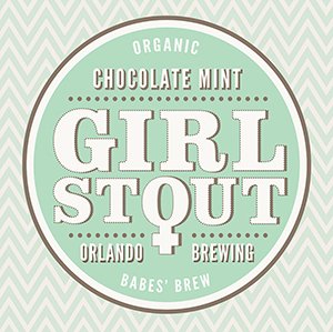 Orlando Brewing, Beers, Girl Stout, Chocolate Mint, Craft Beer, Organic, Non-GMO, Orlando